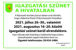 igazgatási szünet