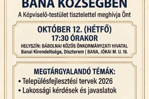 Meghívó közmeghallgatásra